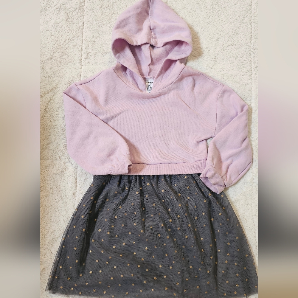 Carter's Girls 6/6X Hoodie Dress